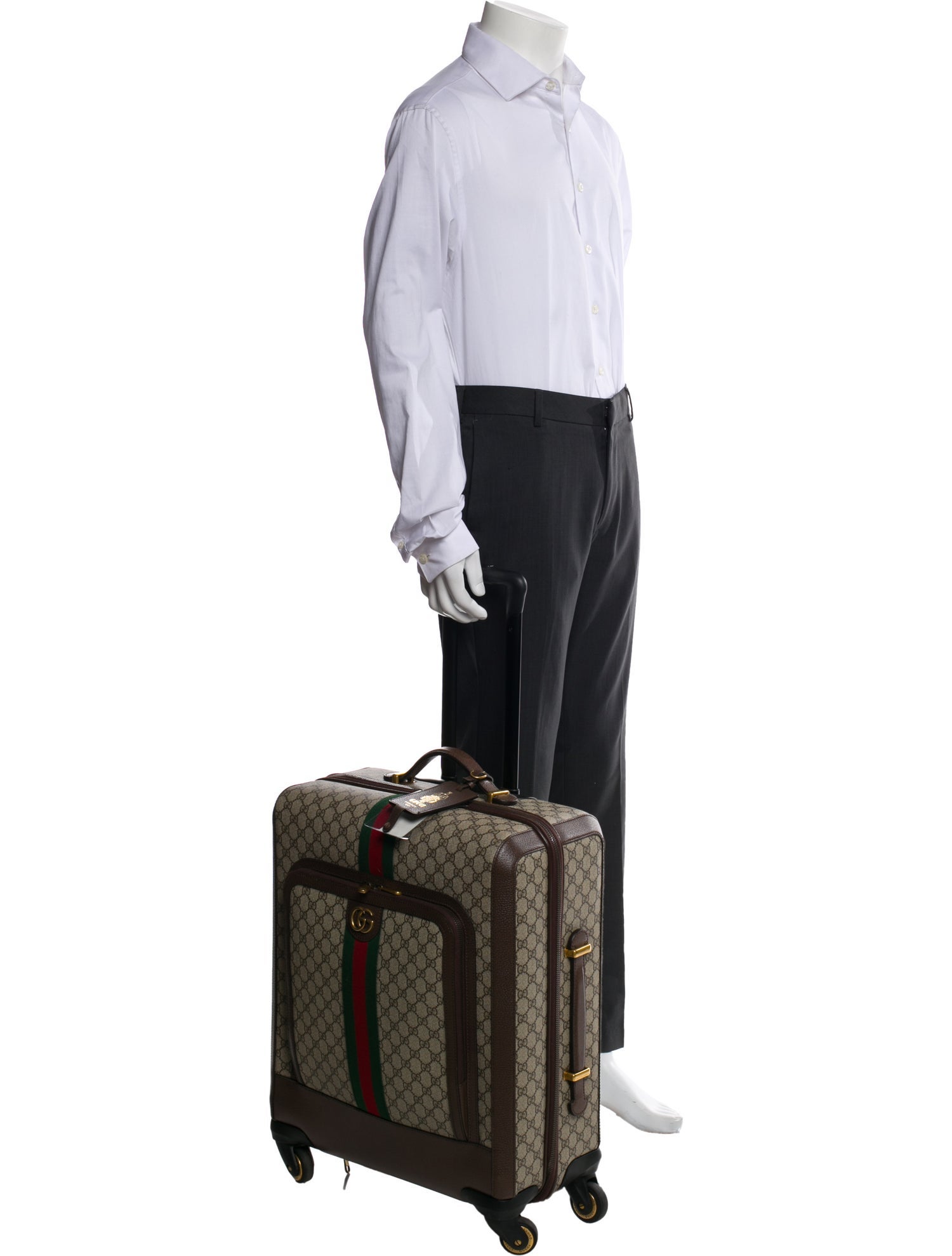 Gucci GG Supreme Savoy Rolling Suitcase